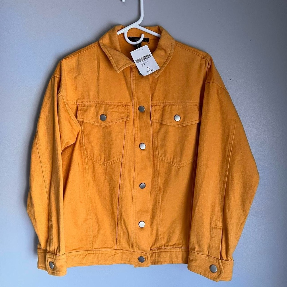 Orange Denim Jacket